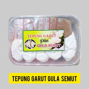tepung bubur Garut - tepung Garut spesial - tepung Garut gula semut - khas oleh-oleh Jogja