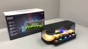 ลำโพงบลูทูธ USB ปุ่มแมคคานิคัล RGB เกมส์ เบสแรง โปร่งใส ใช้งานโต๊ปบ้าน ใหม่