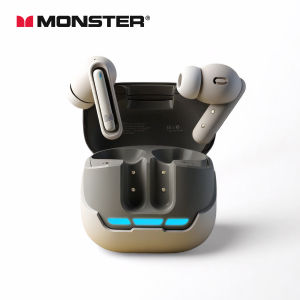 Monster | Monster XT05 Bluetooth 6.0 Earphone Custom EQ Hifi Stereo Sound TWS Wireless Headphone IPX4 Waterproof Sport Earbuds with APP