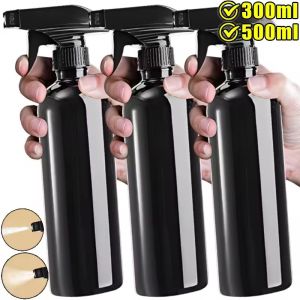 300/500ml Black Trigger Spray Bottles High-Pressure Adjustable Spray Bottles Plastic Refillable Empty Bottle for Garden Watering