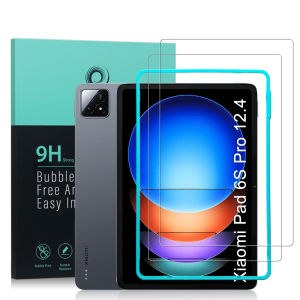 แผ่น Xiaomi ปกป้องหน้าจอสำหรับ IBYWIND 6S Pro 12.4กับ2ชิ้นกระจกเทมเปอร์ [ที่อ่านลายนิ้วมือติดตั้งได้ง่าย]