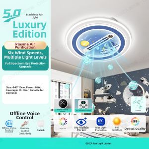 OSIZA | Protective Bladeless Fan Ceiling Fan Light