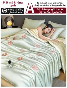 Nanjiren | Bộ Đồ Chăn Ga Gối Mùa Hè Lụa Tơ Tằm Mát Lạnh