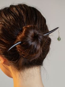 Jiangnan Zan Ge High-End Black Ebony Wood Hairpin Traditional Chinese Style Hair Accessories for Qipao Womens Hair Decor