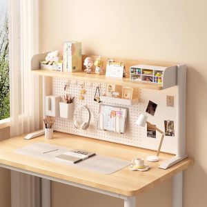 ชั้นวางของรูปทรงสามเหลี่ยมสีขาวและสีส้มแบบตั้งได้พร้อมชั้นวางของสำหรับเด็ก ชั้นวางของสำหรับจัดระเบียบของเล่น ชั้นวางของสำหรับจัดเรียงของกินในครัว