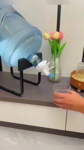 Portable Detachable Water Bucket Holder Carbon Steel Dispenser Rack With Water Tap