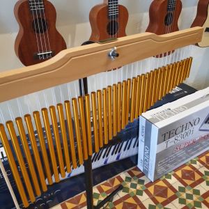 25 / 36 Tones Chime with Tripod Stand Single Row Metal Bar Chimes Wind Bell Percussion 风铃乐器