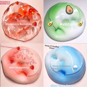 M-Home Safe Non-Toxic Internet Famous Bubble Glue Childrens Toy Slime Rubber Crystal Colored Clay Molding Fake Water Set
