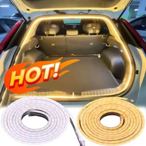 2M Car Trunk Lighting Strip Smart Auto Boot Open Close LED Ambient Light Silicone Cuttable Universal for All Vehicle DIY Install