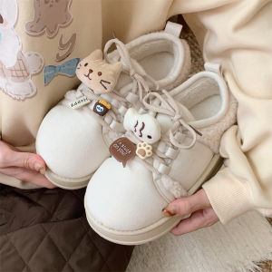Creative Cat Fish Laces Board Shoes Womens Outdoor Wear Cotton Shoes Retro All-Match Winter Fashionable Flat Heel round Toe