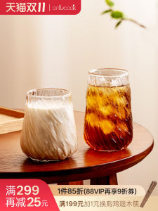 แก้วน้ำทรงกลมทนความร้อน ทำจากแก้วบอโรซิลิเกตคุณภาพสูง ดีไซน์สวยงาม เหมาะสำหรับกาแฟ นม ชา