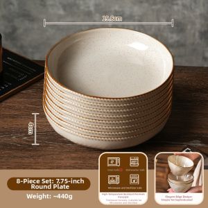 SHELI | Nordic Style Glazed Ceramic Dishware Set