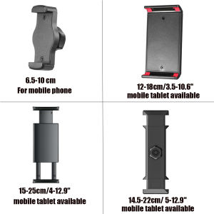 คลิปแท็บเล็ตที่มีประสิทธิภาพ 4-12.9 คลิปหนีบโทรศัพท์มือถือ และเชื่อมต่อเนื่องอเนกประสงค์ทีวีนาฬิกาหน้าจออุปกรณ์ตัวยึดขี้เกียจถ่ายทอดสด