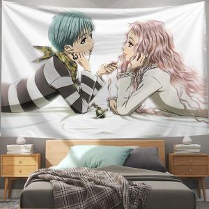VIKAMA Classic Japanese Anime Girl Tapestry Living Room Bedroom Esports Room Wall Decoration Japanese Manga Home Decor