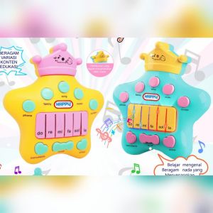 Mainan edukasi anak musical piano star piano story light and music