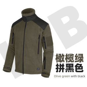 Helikon Liberty Fleece Jacket Outdoor Windproof Thickened Stand Collar Warm Outerwear Autumn Winter Polyester Fiber Breathable
