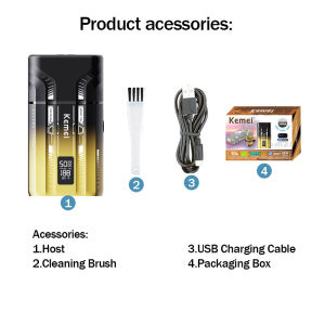 KEMEI KM-T418 Beard Shavers IPx7 Waterproof Recharge Professional Electric Razor Metal Body for Men