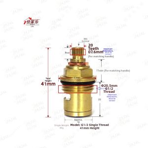FEIZHUXIANSEN | Quick Opening Ceramic Cartridge Mixer Faucet Valve Core