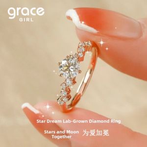 Grace Girl | Lab-created Diamond Love Letter Couple Rings