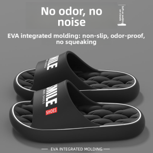 MONLEYTA | Mens Thick Bottom Slippers Indoor Home Sports Anti-Slip Deodorant EVA Soft Bottom Sandals Summer Outdoor Casual Slip-On