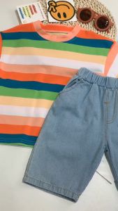 Baju baby boy suit cotton T-shirt childrens shirt comfortable clothes with 2-piece set pakaian kanak lelaki