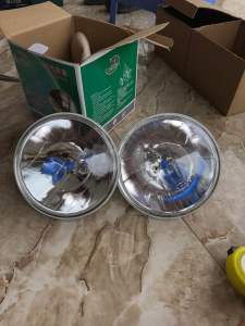 Đèn pha điện tử 17cm 12v đo phủ bì lắp cho ô tô huyndai 1 tấn xe 1 tấn