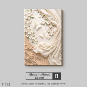 RUIBAHAO | Cream Style Embossed Texture Wall Art
