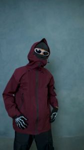 Jaket Gorpcore NGY Windbreakers Waterproof Series Maroon