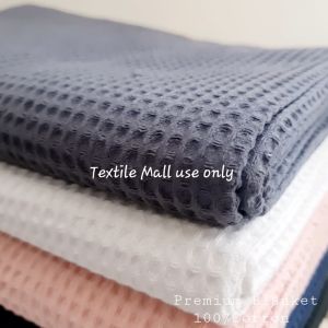Premium Blankets 60x80 inches Cotton Waffle Blankets 1000gram High Quality Super Single Selimut Hospital Hostel