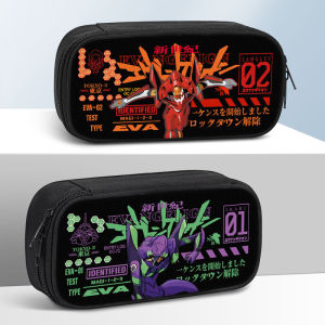 Large Capacity EVA Pencil Case Collaborative Edition for Junior High School Boys Stationery Bag Cartoon Style Canvas Material
