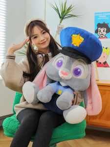 Nick Judy Rabbit Police Officer Plush Doll Fox Doll Birthday Gift for Bé Gáis Stuffed Toys Cartoon Characters Animal Crossing