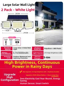 JUCHUENG | Ultra-bright Waterproof Sensor Outdoor Light