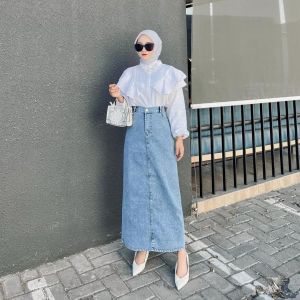 Rok Theana Jeans Terbaru  - Rok Jeans Sepan