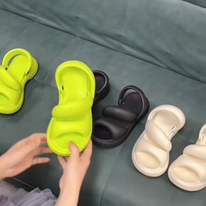 Sandal Selop Wanita Mini-So Korean Style Ringan Empuk Anti Slip Sendal Slide Cewek Kekinian Casual Terbaru Nyaman Sandal Selop