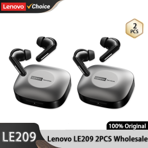 2/5 PCS Lenovo LE209 Wireless Earphones Noise Cancelling Bluetooth 6.0 Headphone HiFi Music HD Call Game Sport Headset Wholesale