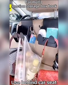 CAR HEADREST BOX HOOK Car Seat Hook Handbag Hanger Grocery Hanger Phone Holder Sundry Hanger