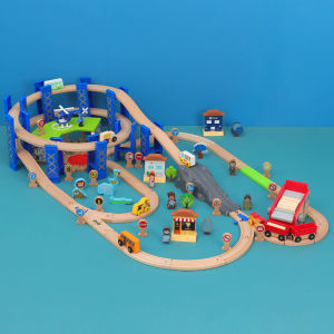 Childrens Wooden Magnetic Educational Building Blocks Toy Train Track Set Compatible for Boys And Girls Hape Interactive Learning