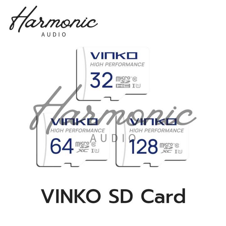 VINKO Micro SD Card Class 10 เมมโมรี่การ์ด ขนาดความจุ 32GB , 64GB , 128GB กล้องติดรถยนต์