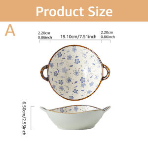 5 Inch Japanese Ceramic Rice Bowl Set 1-4 Pcs Heat-resistant Dessert Snack Bowl Microwave Safe Kitchen Noodle Bowl Tableware Set