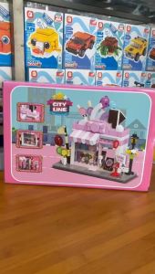 Mainan Edukasi Anak Building Blocks Candy Shop City Line