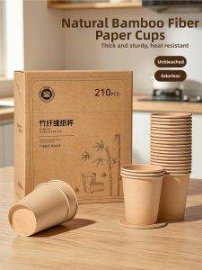 COOKER KING | Bamboo Fiber Food Grade Thick Disposable Paper Cups