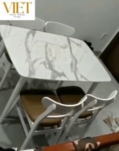Bộ Bàn Mặt Giả Đá 1m2 + 4 Ghế Miễn phí ship HCM Dĩ an Biên hòa