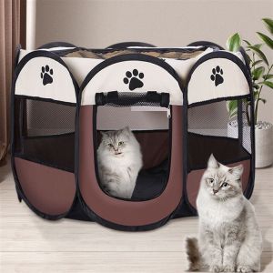 Kamar hewan peliharaan Pelayan tenda peliharaan / 8 panel / ruang produksi kucing / cocok untuk kucing dan anjing