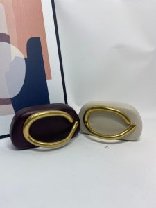 Big Gold Metal Closure Clutch Evening Bags For Women Luxury Designer Handbag And Purse Vintage Oval Box Chain Strap Shoulder