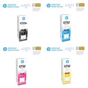 HP GT53 XL 135-ml Black | HP GT52 70-ml Cyan | HP GT52 70-ml Magenta | HP GT52 70-ml Yellow Original Ink Bottle | Hardware compatibility HP Smart Tank 515 | HP Smart Tank 615 | HP Smart Tank 580 | HP Smart Tank 720 | HP Smart Tank 750 Printer