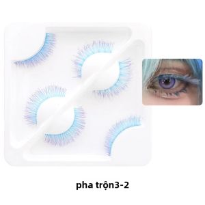 1 Đôi Mi Giả Màu Xanh Mink Dày Mềm Dạng Dải Dùng Cho Cosplay Tiệc Halloween Tạo Ảnh Ảnh Ấn Tượng Làm Thủ Công Chất Liệu Tóc Tổng Hợp Trong Suốt