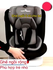 (Bảo Hành 2 Năm) Ghế ô tô cho bé HAPPY PRINCE 0-12 tuổi - Ghế Ngồi Cho Bé điều chỉnh 4 tư thế