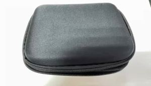 All Black Outdoor Anti-scratch Protective Case EVA Hard Storage Bag Travel Portable Zipper Bag Multiple Repair Tools Handbag
