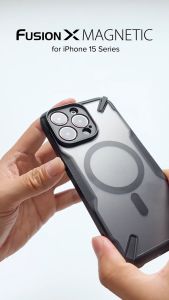 RINGKE® FUSION X Magnetic Heavy Duty Compatible iPhone 15 Plus/ 15 MagSafe Translucent Hard Shockproof Advanced Protector Case Cover