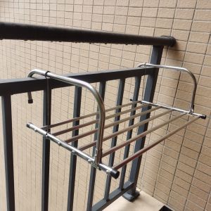 Multifunctional Clothes Hanger Heating Radiator Multi-Purpose Folding Drying Rack Balcony Window Drying Rack Towel Rack Stainless Steel Tube